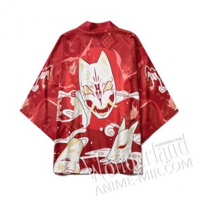 Японское кимоно (красное с маской Хання)